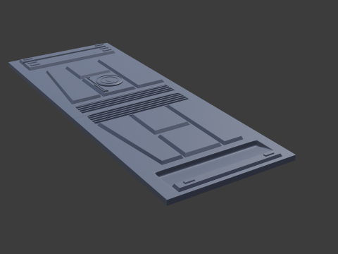 Sci fi panel b 3D 모델
