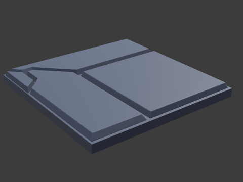 Sci fi panel d 3D 模型