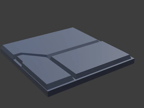 Sci fi panel f 3D Model