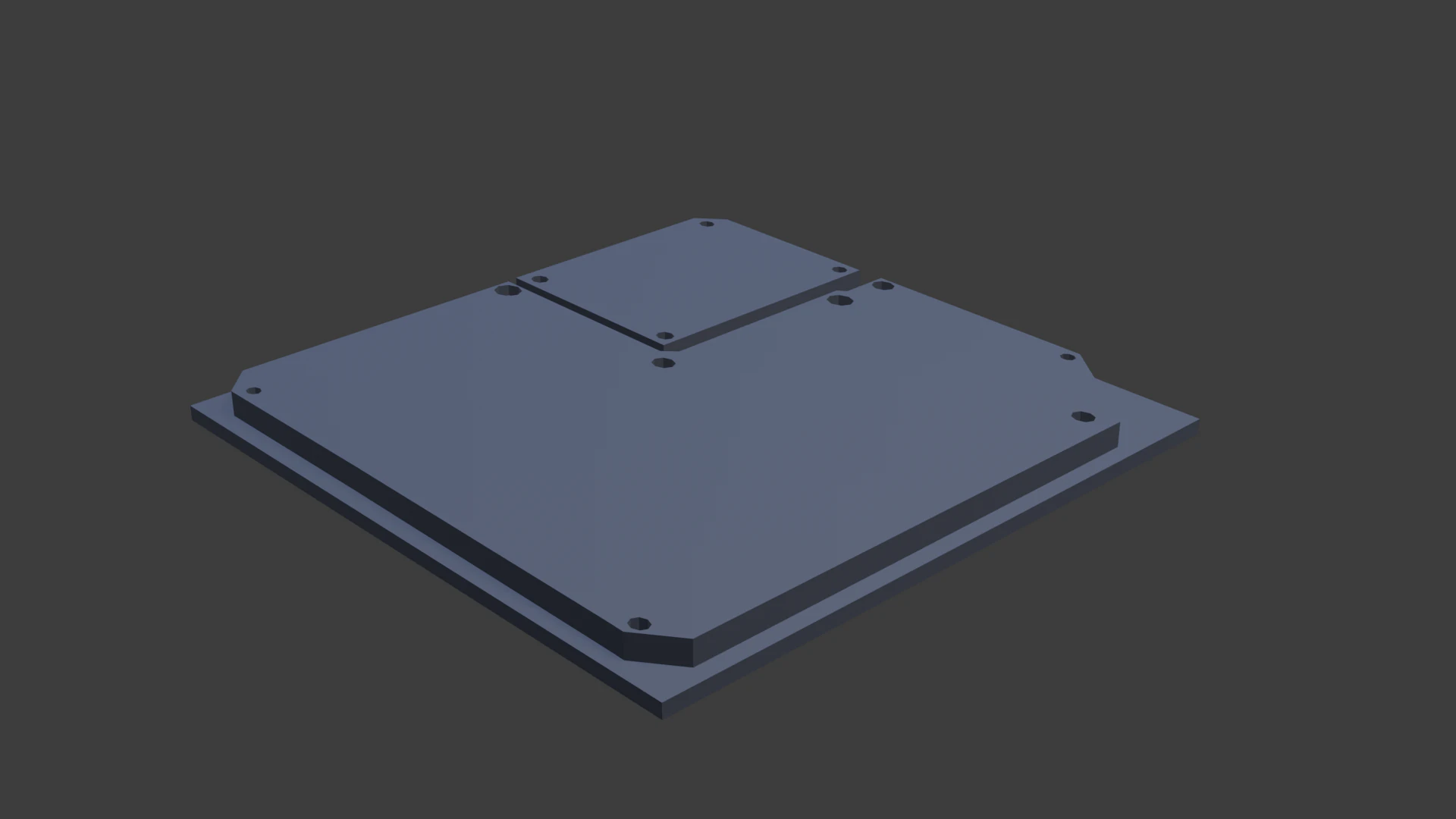 Sci fi panel h 3D Model .c4d .max .obj .3ds .fbx .stl .blend 