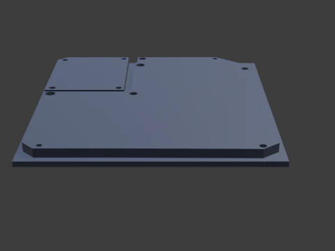 Sci fi panel h 3D Model