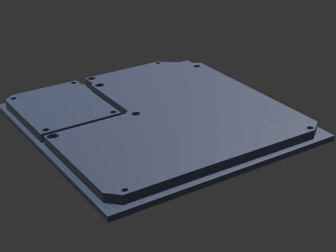 Sci fi panel h 3D Model