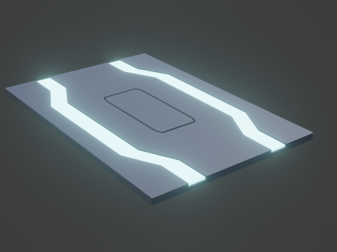 Sci fi panel l 3D Model