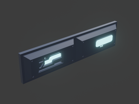 Sci fi panel m 3D 모델