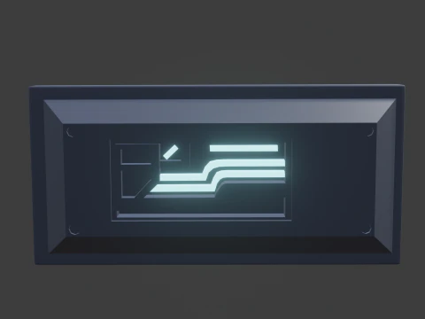 panel de ciencia ficci&oacute;n sustantivo, masculino&mdash; Modelo 3D