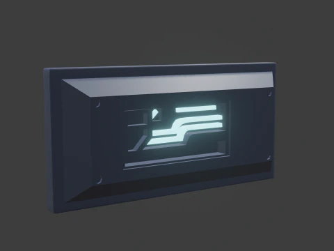 panel de ciencia ficci&oacute;n sustantivo, masculino&mdash; Modelo 3D