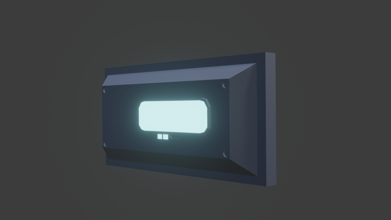 Sci fi panel o 3D 模型 .c4d .max .obj .3ds .fbx .stl .blend 
