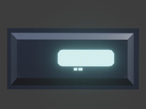 Sci fi panel o 3D Model