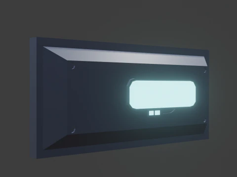 Sci fi panel o 3D Model