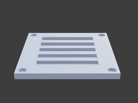 Sci fi panel p 3D Model