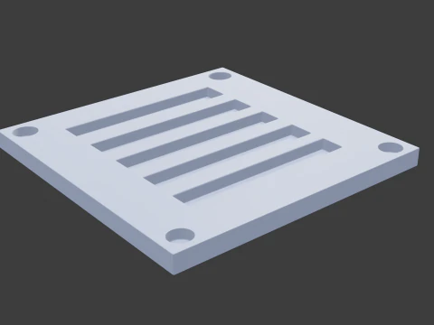 Sci fi panel p 3D Model