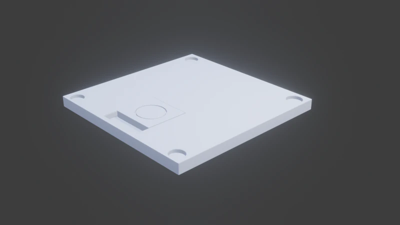 Panel de ciencia ficci&oacute;n Modelo 3D .c4d .max .obj .3ds .fbx .stl .blend 