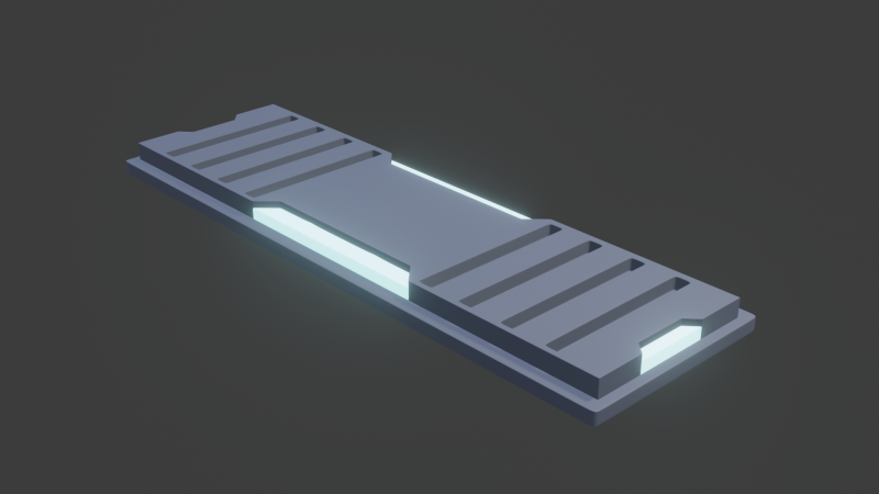 Sci fi panel w 3D Модель .c4d .max .obj .3ds .fbx .stl .blend 