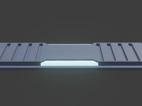 Sci fi panel w 3D Model