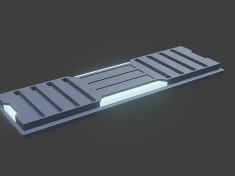 Sci fi panel x 3D Model