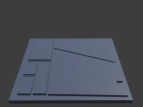 Sci fi panel y 3D Model