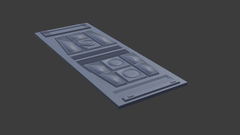 Sci fi panel z 3D Model .c4d .max .obj .3ds .fbx .stl .blend 