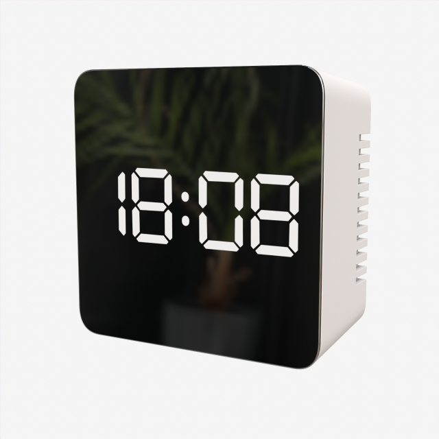 ACCEDE Mirror Surface Digital Clock 3D-Modell .c4d .max .obj .3ds .fbx .stl .blend 