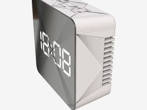 ACCEDE 거울 표면 디지털 시계 3D 모델