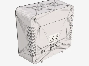 ACCEDE 거울 표면 디지털 시계 3D 모델