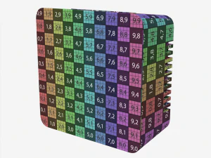 ACCEDE 거울 표면 디지털 시계 3D 모델