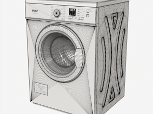 AYA Porthole dryer ASLD-7002W- 7kg Low-poly Modelo 3D