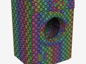 AYA Porthole dryer ASLD-7002W- 7kg Low-poly Modelo 3D