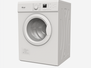 AYA Porthole dryer ASLD-7002W- 7kg Low-poly 3D Model