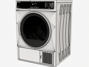 Sharp KD-HHH8S8GW3 dryer 3D Model