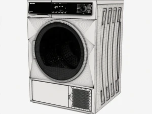 Sharp KD-HHH8S8GW3 dryer 3D Model