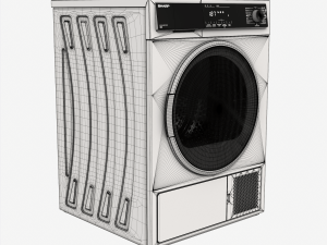 Sharp KD-HHH8S8GW3 dryer 3D Model