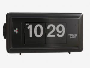 TWEMCO alarm FLIP CLOCK AL-30 black 3D Model