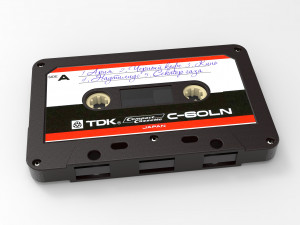 audiocassette Modello 3D