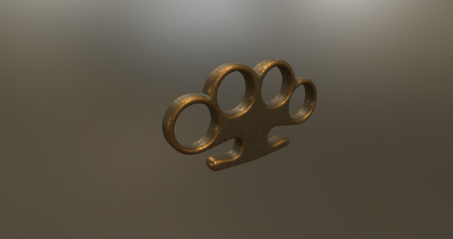Spiked Brass Knuckles Modelo 3D in Melee 3DExport