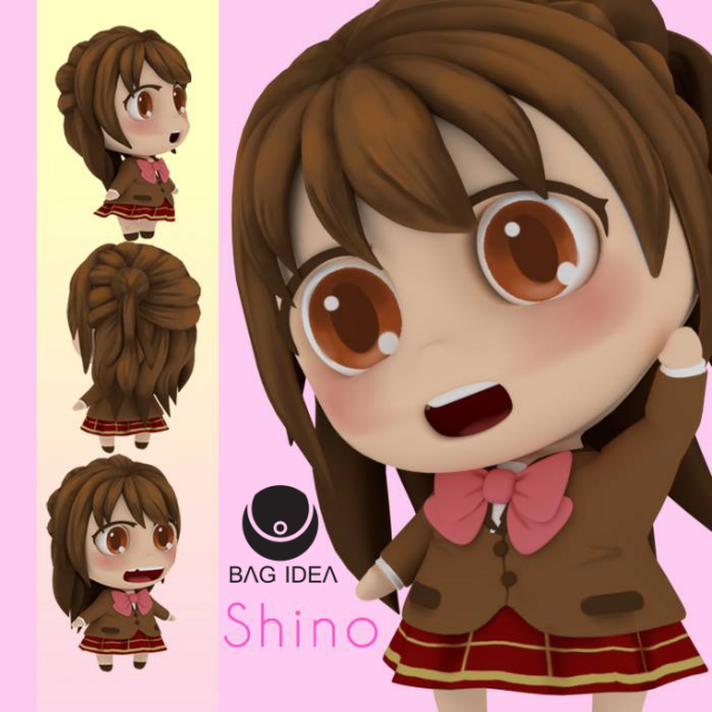 shino Model 3D .c4d .max .obj .3ds .fbx .stl .blend 