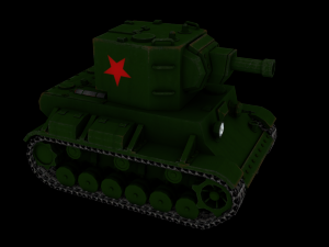 mini kv-2 3D Модель
