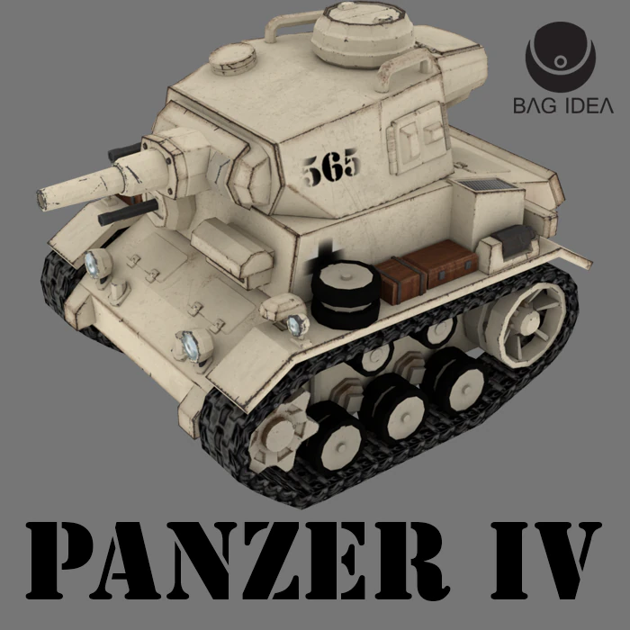 panzer iv 3D Model .c4d .max .obj .3ds .fbx .stl .blend 