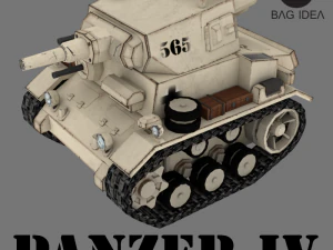 танк IV 3D Модель