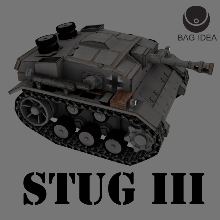 stug iii 3D Model .c4d .max .obj .3ds .fbx .stl .blend 