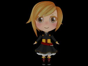 chibi01 3D Model