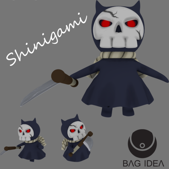 shinigami Model 3D .c4d .max .obj .3ds .fbx .stl .blend