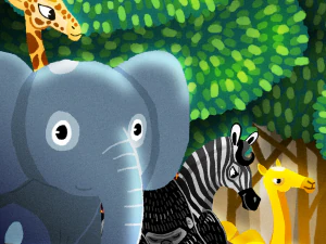 アフリカの動物 3Dモデル