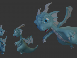 dragon chibi Model 3D