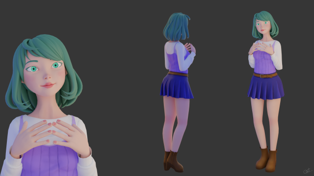 3d character 01 3D Model .c4d .max .obj .3ds .fbx .stl .blend 