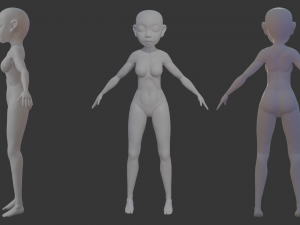 body female 01 3D Model