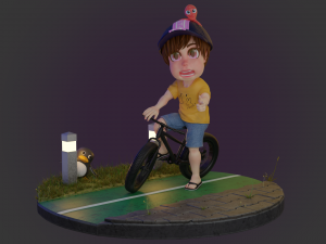 chibi 02 Modello 3D