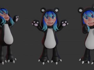 chibi 04 Model 3D