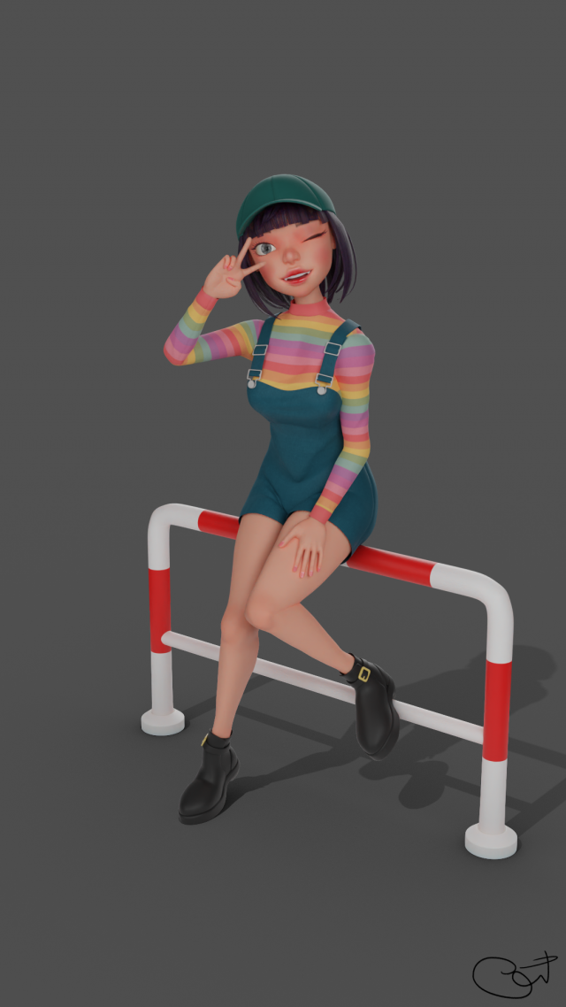 3d character 07 Model 3D .c4d .max .obj .3ds .fbx .stl .blend 
