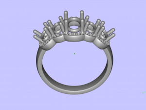 jewellery ring with diamond 3Dモデル