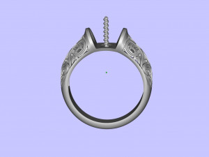 gold ring with pearl Modelo 3D